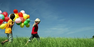 气球小孩(红色拍摄)