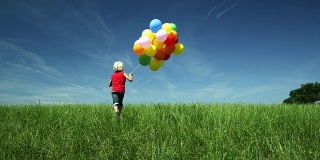 气球小孩(红色拍摄)