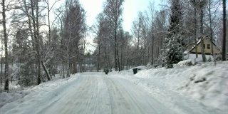 Winter Drive, HD timelapse