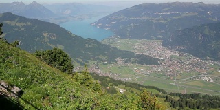 鸟瞰图因特拉肯，瑞士-高清和PAL