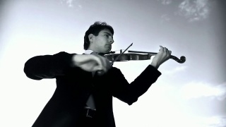 HD:拉小提琴视频素材模板下载