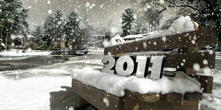 雪天长凳2011年新年