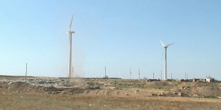 堆填区及风力发电机