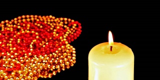 珠子和蜡烛