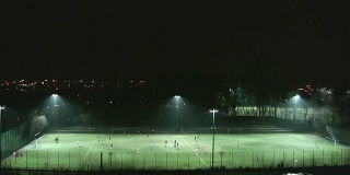 Soccer at night