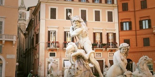 罗马海神雕像杰作