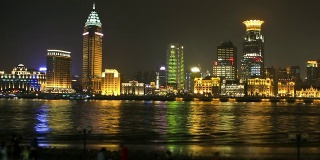 上海市时光流逝外滩地区