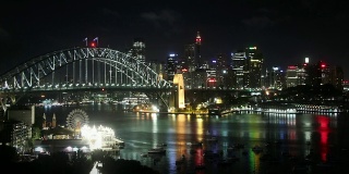 晚上的悉尼港