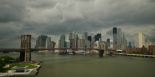 曼哈顿时光流逝纽约。高清视频