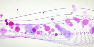 Abstract Flowing Waves Background Loop - Pink (HD)
