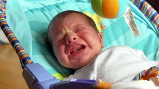 婴儿哭泣-高清慢镜头视频素材模板下载