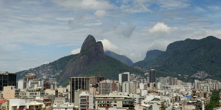 里约热内卢的伊帕内玛城市景观延时摄影