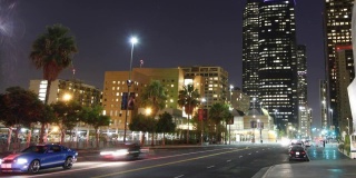 洛杉矶市中心的时光流逝
