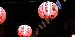 中国新年的灯笼装饰。