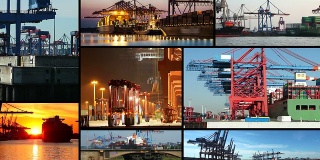 汉堡的工业港