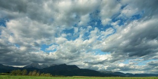 高清时间流逝:Cloudscape Over The Field