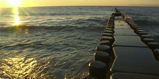 从Groyne SM看海上日落