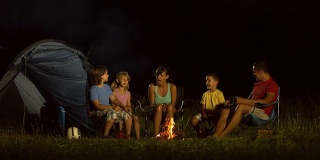 HD DOLLY: Family Camping At Night