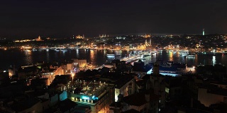 高清:伊斯坦布尔全景场景**时间流逝**