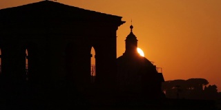 日落时分从国会山到罗马