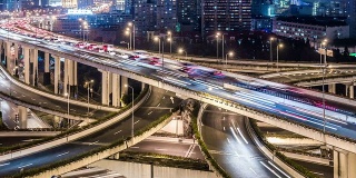 时光流逝——上海公路夜景(放大)
