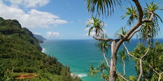 卡拉劳小径景观，纳帕利海岸州立公园，考艾岛，夏威夷
