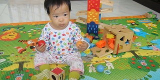 HD:小女孩和木制玩具
