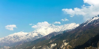 安娜普纳山脉的时间流逝，喜马拉雅山，尼泊尔