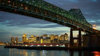 托宾桥和波士顿天际线的时间流逝视频素材模板下载