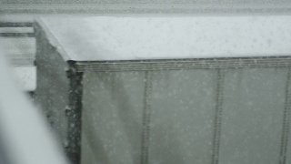 冬季在暴风雪中驾驶视频素材模板下载