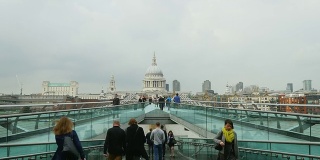 伦敦千禧桥和圣保罗大教堂(4K/超高清到高清)