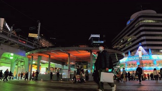 日本东京，有乐町站的行人。视频素材模板下载