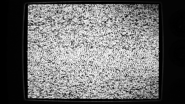 不调谐电视屏幕闪烁的静态噪声