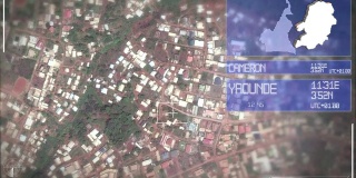 雅温得的未来卫星图像视图