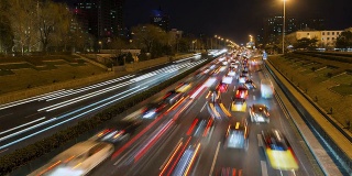 时间流逝——北京城市公路夜间交通状况