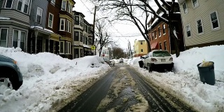 2015年波士顿暴雪。波士顿史上最大雪的冬天