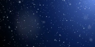 可循环的降雪alpha在深蓝色的背景