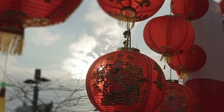 中国的灯笼和阳光
