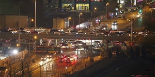 北京夜间城市交通