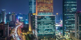 上海市中心夜景