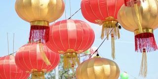 中国新年的纸灯笼