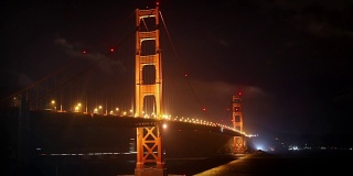 旧金山金门大桥夜景