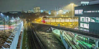 铁路站场时间流逝