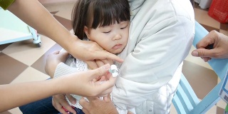 接种疫苗的婴儿