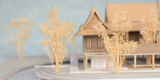 正面泰国房屋风格模型