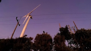 风力涡轮机视频素材模板下载