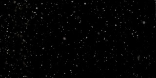720p:黑色背景上的雪花