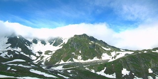 山上的雪