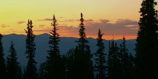 科罗拉多山日落时光流逝