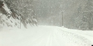 路上的暴风雪